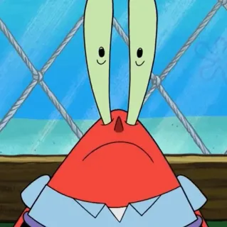 🍔 ec14dc64 Mr. Krabs SpongeBob SquarePants Mr. Krabs, Bob l'éponge, dessin animé, crabe, personnage telegram sticker