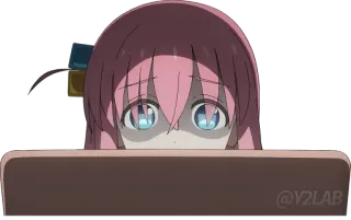 👩‍💻 987da219 @V2LAB Anime, Ordenador, Chica, Ilustración, Dibujo animado telegram sticker