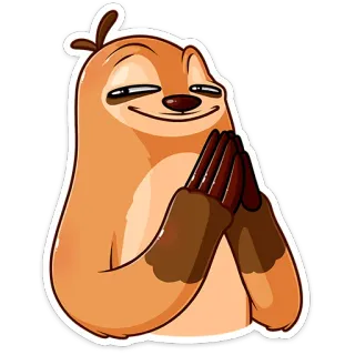 ☺️ 41168ffd kukang, hewan, imut, lucu, kartun, kawaii telegram sticker