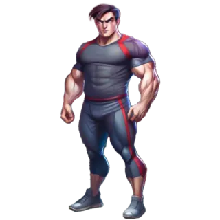 ❤ 3a109fce männlich, Mann, Muskeln, Fitness, Training, Sport whatsapp sticker