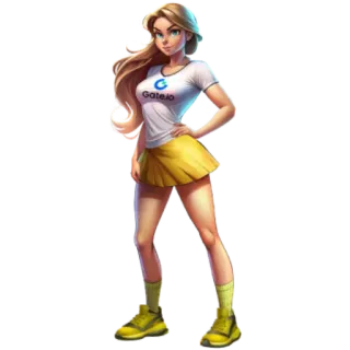 🧸 98448626 Gateio Tennis, Frau, Sportlerin, Mädchen, Sport whatsapp sticker