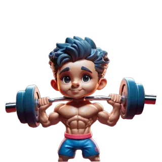 💪 f0d09640 Gewichtheben, Fitness, Übung, Training, Muskel, Kraft, Bodybuilding whatsapp sticker