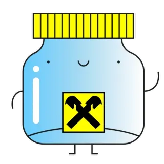 😰 c6565313 bocal, dessin animé, boîte alimentaire, mignon, mascotte whatsapp sticker