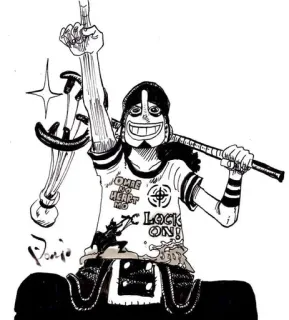 👆 8aada6a0 Usopp One Piece ONE HEART NO LOCK ON! anime, one piece, usopp, xạ thủ, cử chỉ xúc phạm, fan art, phim hoạt hình whatsapp sticker