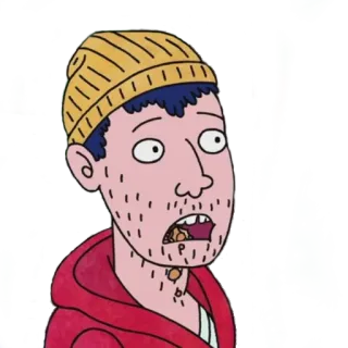 😵 7f93f2a0 Todd Chavez BoJack Horseman Todd, BoJack Horseman, Cartoon, Netflix, Character telegram sticker