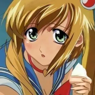 🚗 368d6824 Anime, Mädchen, süß, blond, Matrosenuniform whatsapp sticker