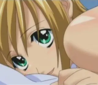 🚗 e4abaedd Anime, Mädchen, blond, Augen whatsapp sticker