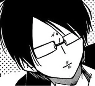 🙃 7d427d5b Anime, Manga, Karakter, Kacamata, Potret telegram sticker