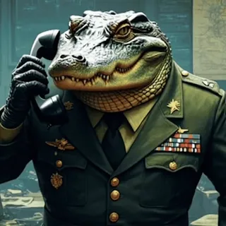 🐊 11ee5efe alligator, military, general, crocodile, uniform, animal, officer whatsapp sticker