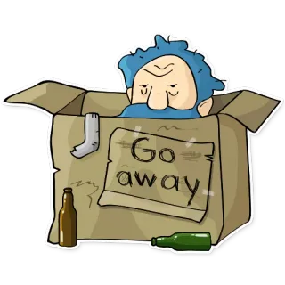 Бомжик Сенька telegram stickers
