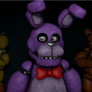 🌚 574a7e4c Bonnie Five Nights at Freddy's 电子游戏, 恐怖, 电子玩偶, 紫色, 兔子 telegram sticker