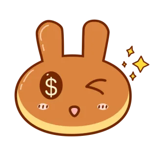 😉 ea3b2624 토끼, 돈, 달러, 만화, 귀여운, 동물, 이모티콘 telegram sticker
