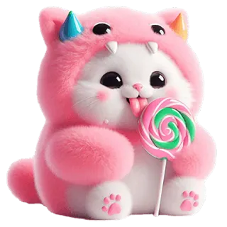 Пушистые монстры @Nyasticks telegram stickers