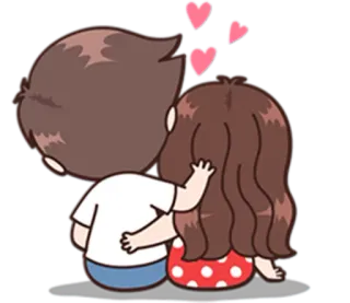 💑 b3e574c4 любовь, пара, сердечки, милый, отношения whatsapp sticker