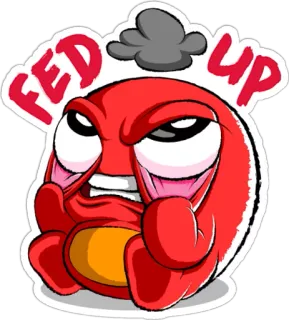 🤯 639f193d FED UP genervt, wütend, gestresst, frustriert, verärgert telegram sticker