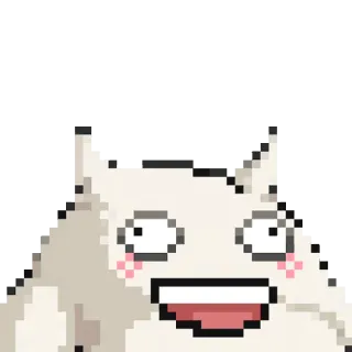 😄 de026bbf 픽셀 아트, 괴물, 귀여운, 웃긴, 만화 telegram sticker