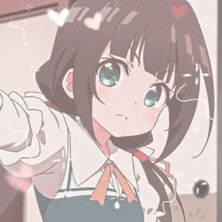 💗 20fff835 аниме девушка, мультфильм, каваий, милый, аниме, манга telegram sticker