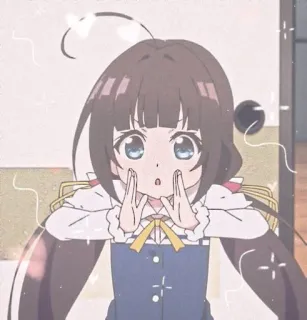 💗 56109197 Аниме, Девушка, Милая, Мультфильм, Персонаж, Форма telegram sticker