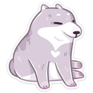 🐕 3ed54b5d chien, mignon, animal, animal de compagnie, autocollant, dessin animé telegram sticker