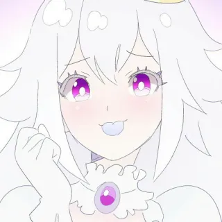 😛 b0cc2cc6 Boo 鬼, boo, 电子游戏, 角色, 可爱, 卡哇伊 telegram sticker