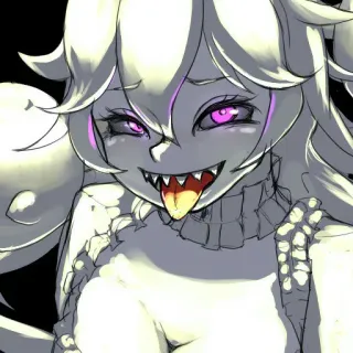 😛 c17f7a56 Bowsette 库巴姬, 电子游戏, 粉丝创作, 动漫, 幽灵, 可爱, 怪物女孩 telegram sticker