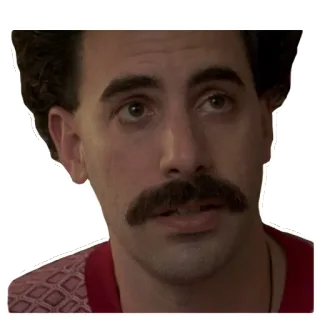 😢 4cd0ffb4 Borat comedy, satire, movie, character, Borat, Kazakhstan, Sacha Baron Cohen telegram sticker