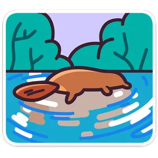 🤦‍♀️ f02ca065 บีเวอร์, สัตว์, น้ำ, แม่น้ำ, ธรรมชาติ, สัตว์ป่า, สัตว์เลี้ยงลูกด้วยนม, การ์ตูน telegram sticker