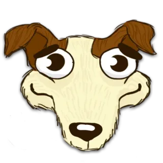 🥺 654ccc29 chien, animal de compagnie, dessin animé, animal, illustration, dessin whatsapp sticker