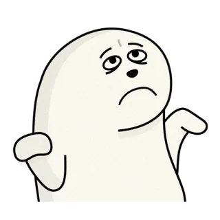 🤷 4007df93 卡通, 角色, 插画, 搞笑, 可爱, 贴纸 telegram sticker