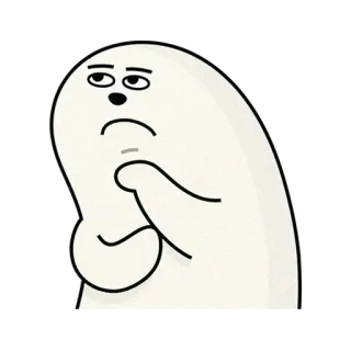 🤔 c47f3d00 卡通, 表情符号, 角色, 插画, 搞笑, 情绪 telegram sticker