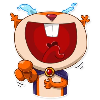 😂 0c3f7fda 卡通, 表情, 哭, 情绪, 伤心, 角色, 指 telegram sticker