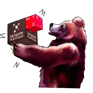 ❤️‍🔥 e050e9e3 DATAOPS PLATFORM Bär, DataOps, Plattform, Technologie, Firma telegram sticker