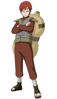🤚 da91edd7 Gaara Naruto Аниме, Манга, Гаара, Наруто, Песок, Ниндзя telegram sticker
