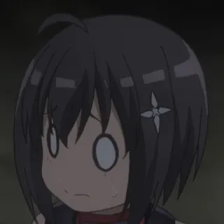 🥺 ffe33f64 Anime, Fille, Mignon, Inquiète, Préoccupée whatsapp sticker