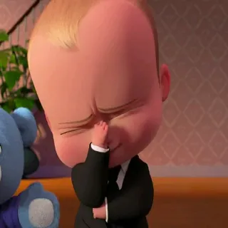 🤦 01118002 Boss Baby The Boss Baby 만화, 아기, 정장, 애니메이션 telegram sticker