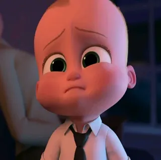 🙁 09226e9f Boss Baby The Boss Baby 만화, 아기, 정장, 넥타이, 드림웍스 telegram sticker