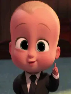 ☝ 5e566382 Boss Baby The Boss Baby 아기, 정장, 만화, 애니메이션 telegram sticker