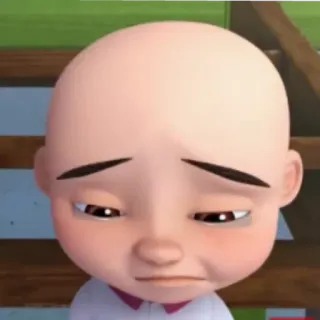 🏁 6994ea49 Upin Upin & Ipin Upin, Cartoni animati, Triste, IPN, Malesia whatsapp sticker