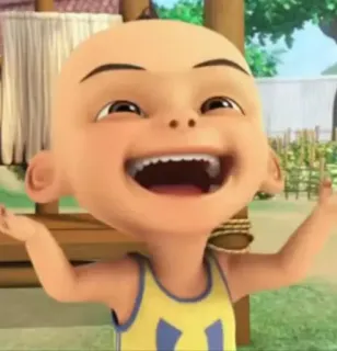 🏴 34614f1c Upin Kartun, Karakter, Upin, Animasi telegram sticker