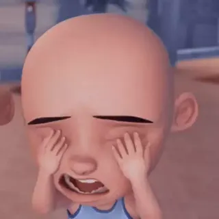 🏴 ad684400 menangis, sedih, kesal, emosional, kartun, karakter telegram sticker