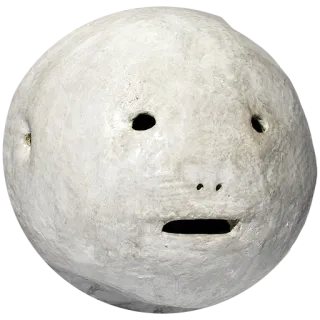 😐 4526760b mask, face, sculpture, creepy, art, white telegram sticker