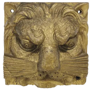 🦁 e5983f5c lion, animal, sculpture, face, mammal telegram sticker