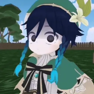 😳 13a47ca1 Venti Genshin Impact Anime, Venti, Genshin Impact, Video game, Lucu, Karakter telegram sticker