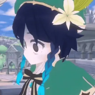 😰 1afdb3a4 Venti Genshin Impact Venti, Genshin Impact, Anime, Video game, Karakter telegram sticker