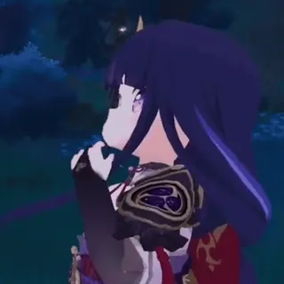 😳 8b9ff273 Raiden Shogun Genshin Impact Anime, Video game, Genshin Impact, Raiden Shogun telegram sticker