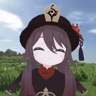 😋 ce23fcdf Hu Tao Genshin Impact Anime, Video game, Lucu, Chibi, Karakter telegram sticker