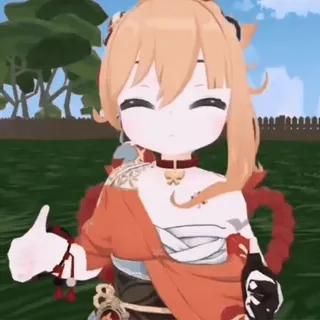 👍 e9aa704d Yoimiya Genshin Impact Anime, Video game, Karakter, Yoimiya, Genshin Impact, Lucu telegram sticker