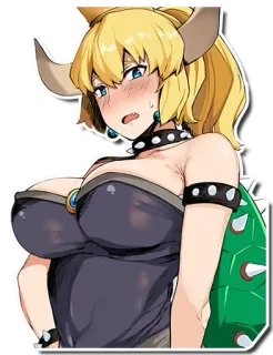 Bowsette telegram stickers
