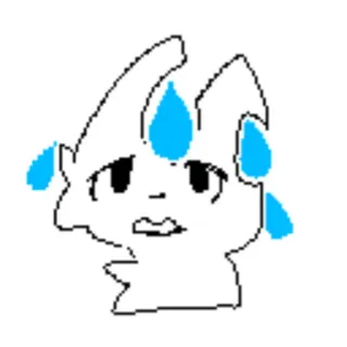 🥵 21e6cd56 땀, 불안, 걱정, 만화, 일러스트 telegram sticker