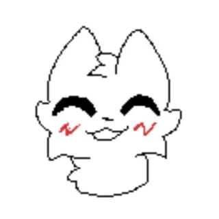 😊 ec68a045 고양이, 귀여운, 카와이, 동물, 머리, 윤곽선 telegram sticker